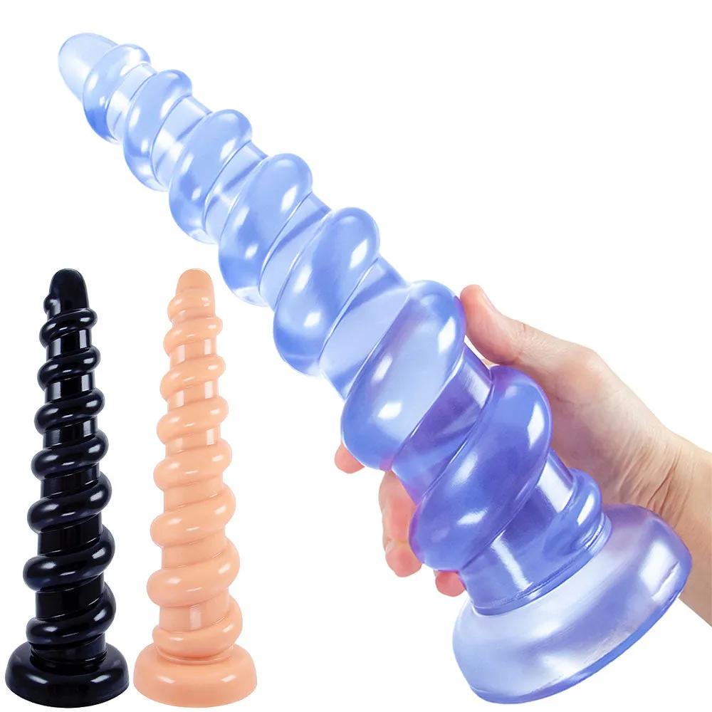 11 inch Large Anal Dildo Butt Plug - Graduated Beads Anal Plug Huge Dildos for Women