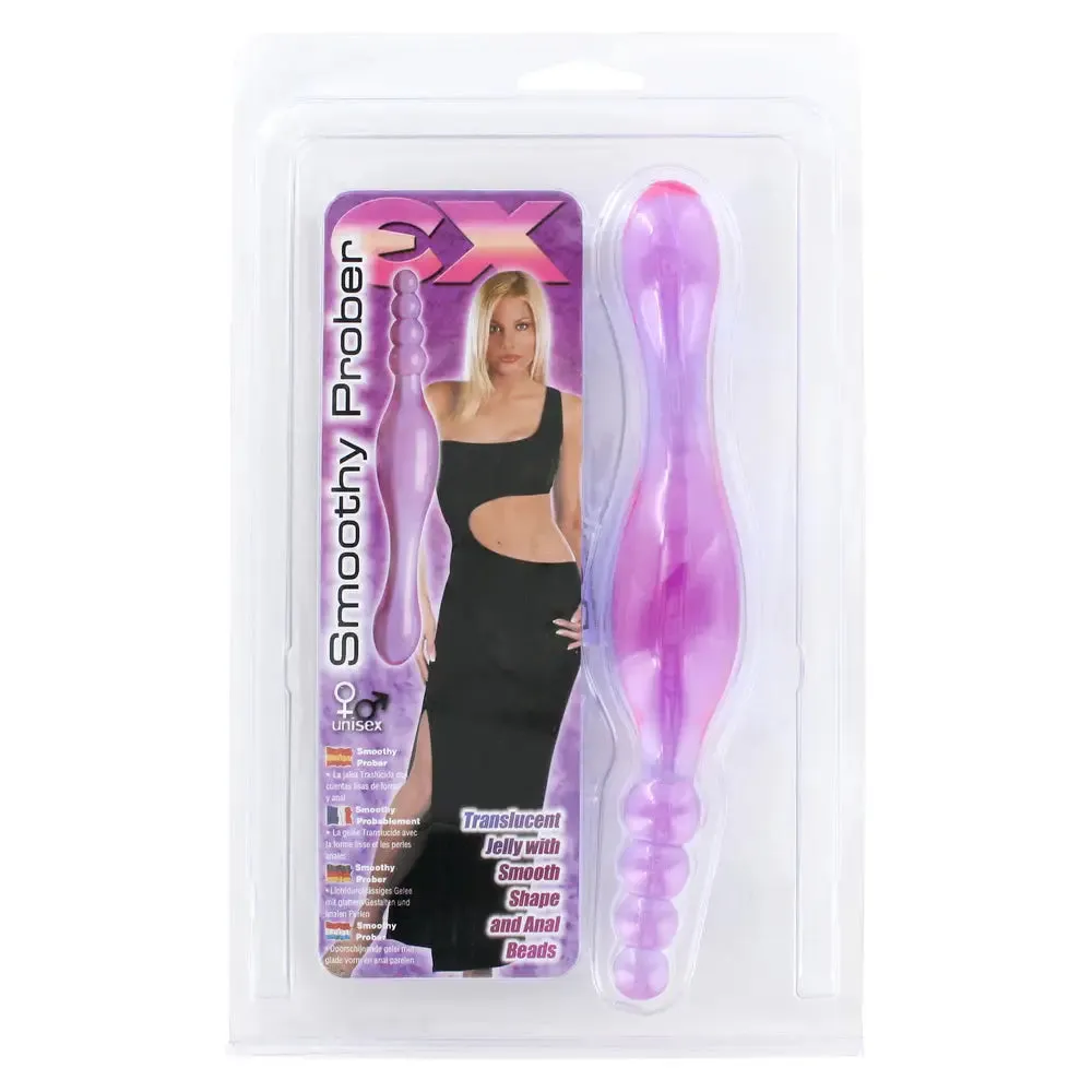 8-inch Seven Creations Double Ended Purple Anal Probe