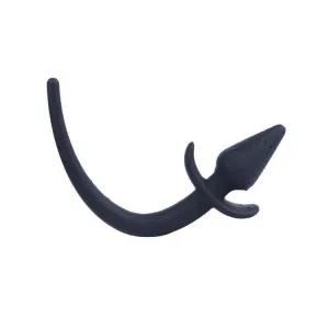 8 Tail Plug Black Dog Silicone
