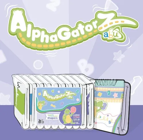 ABU AlphaGatorZ ABDL Adult Diaper 1 Sample