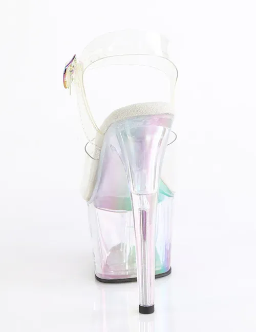 Adore-708HT Ankle Strap Platform Holo Bottom