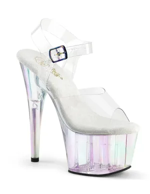 Adore-708HT Ankle Strap Platform Holo Bottom