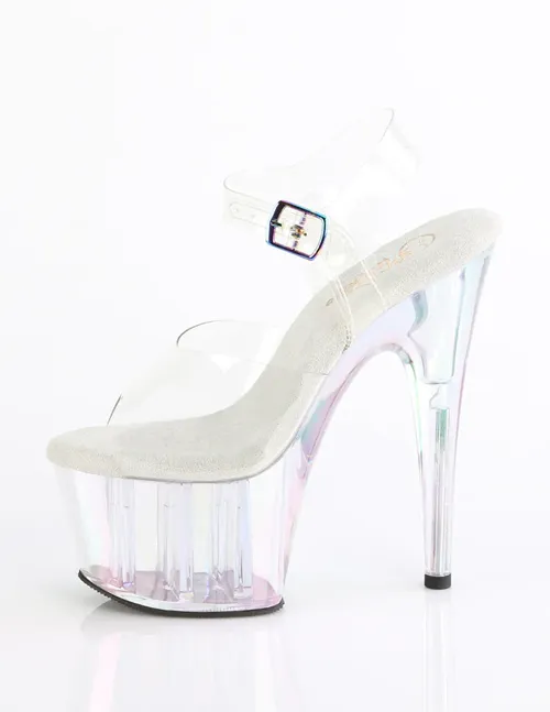 Adore-708HT Ankle Strap Platform Holo Bottom