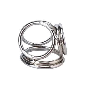Amigo BDSM Stainless Steel Triple Cock Ring | Stronger Erection