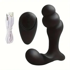 Anal Beads Graduated Anal Toy Prostate Massager with 10 Vibration Modes