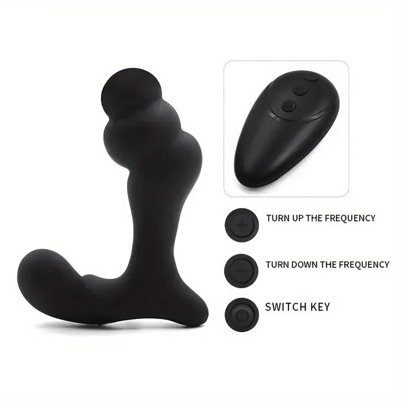 Anal Beads Graduated Anal Toy Prostate Massager with 10 Vibration Modes