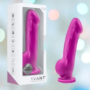Avant D7 Ergo 7.5 Non-Porous Silicone Dildo - Violet