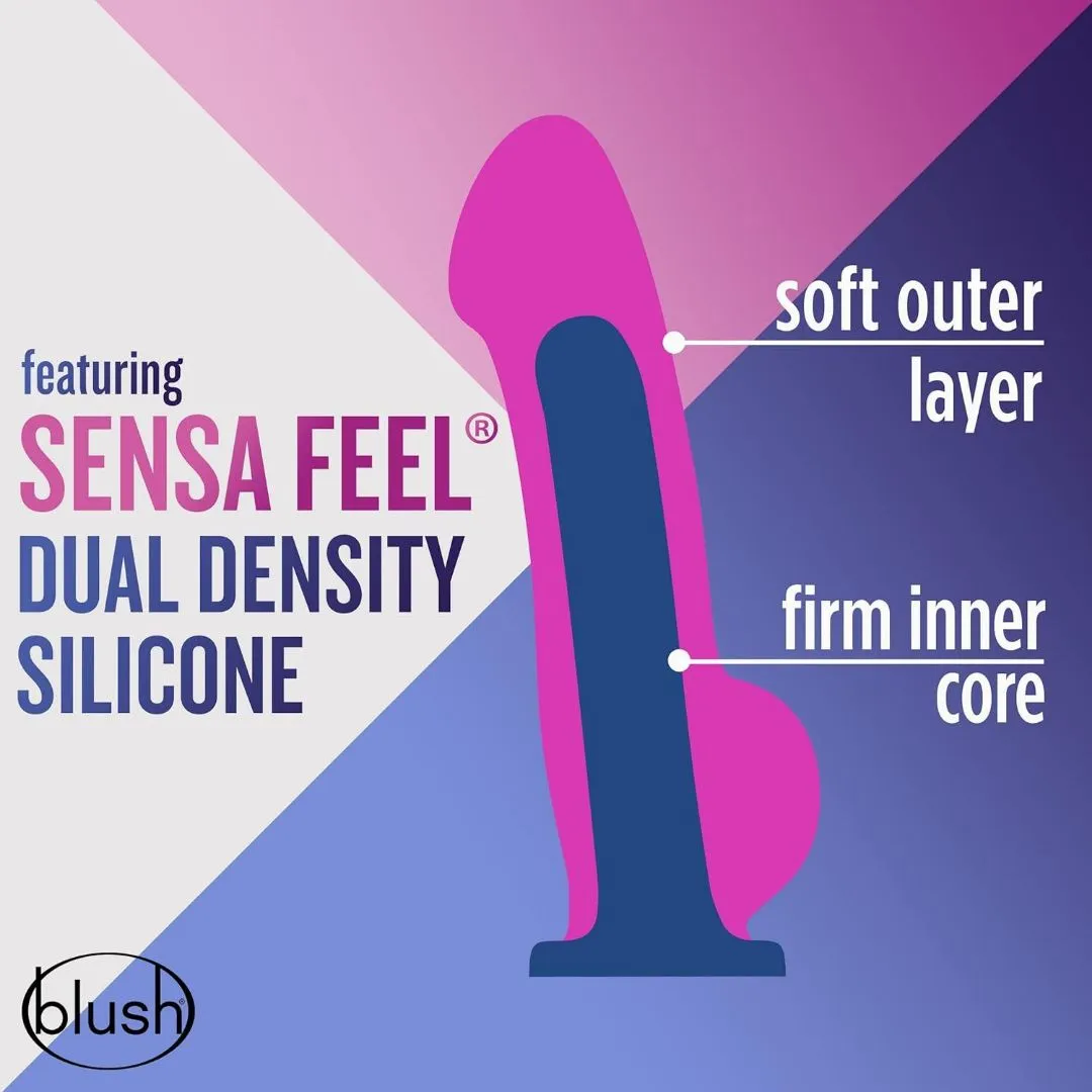 Avant D8 Ergo 7.5 Non-Porous Silicone Dildo - Indigo