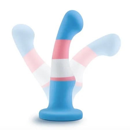 Avant Trans Pride Silicone Suction Cup Dildo