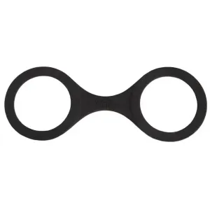 Black Medium Silicone Quickie Handcuffs