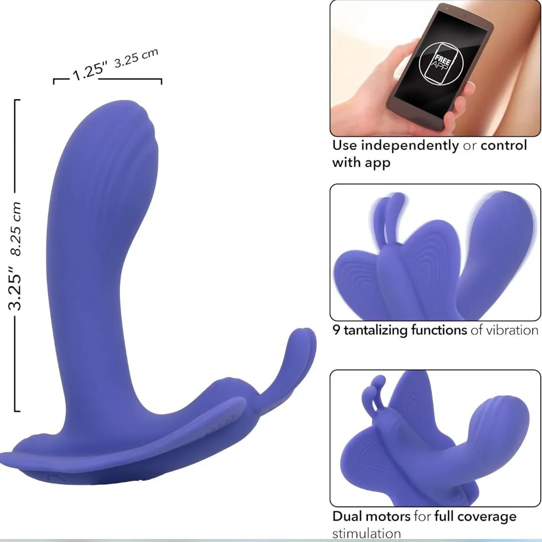 CalExotics Connect Venus Butterfly App Remote Control Dual Stimulator
