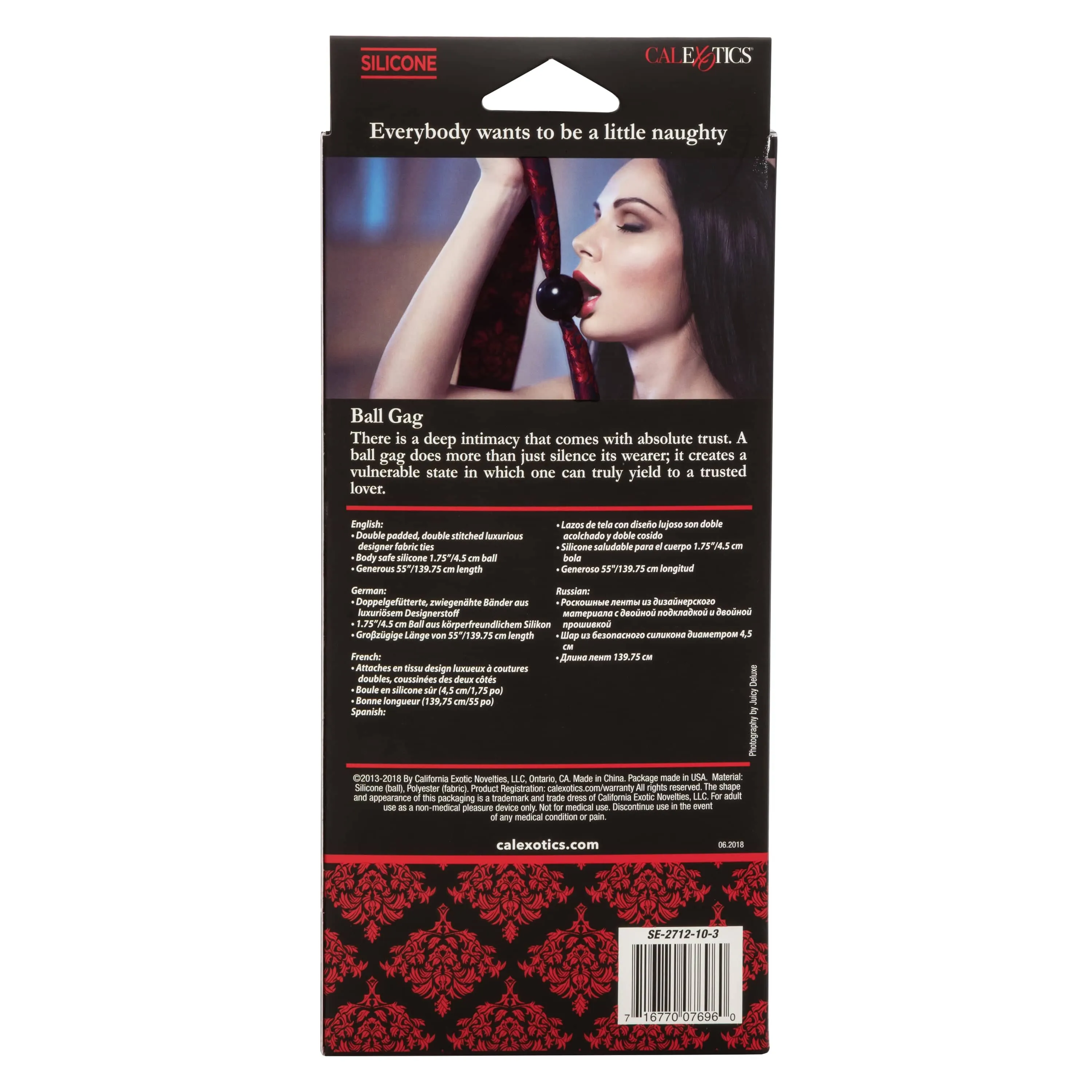 California Exotics - Scandal Ball Gag (Black)