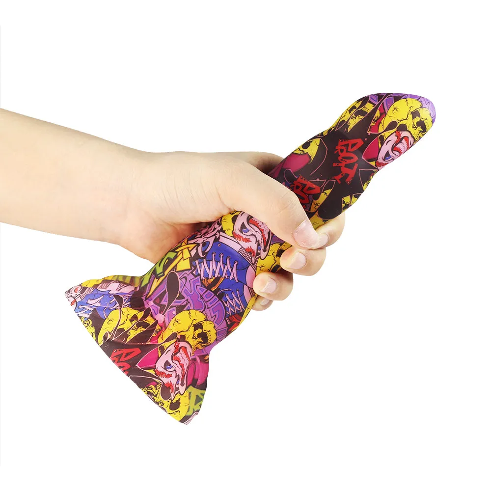 Camo Colorful Anal Dildo Buttplug Prostate Massager - Big Suction Cup Silicone Sex Toys for Women