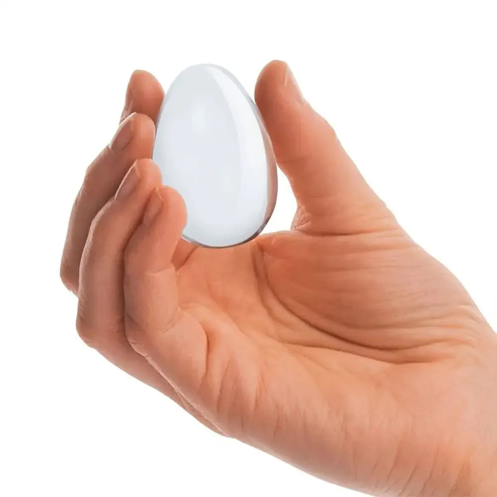 Clear Glass Yoni Eggs 2 Piece Set