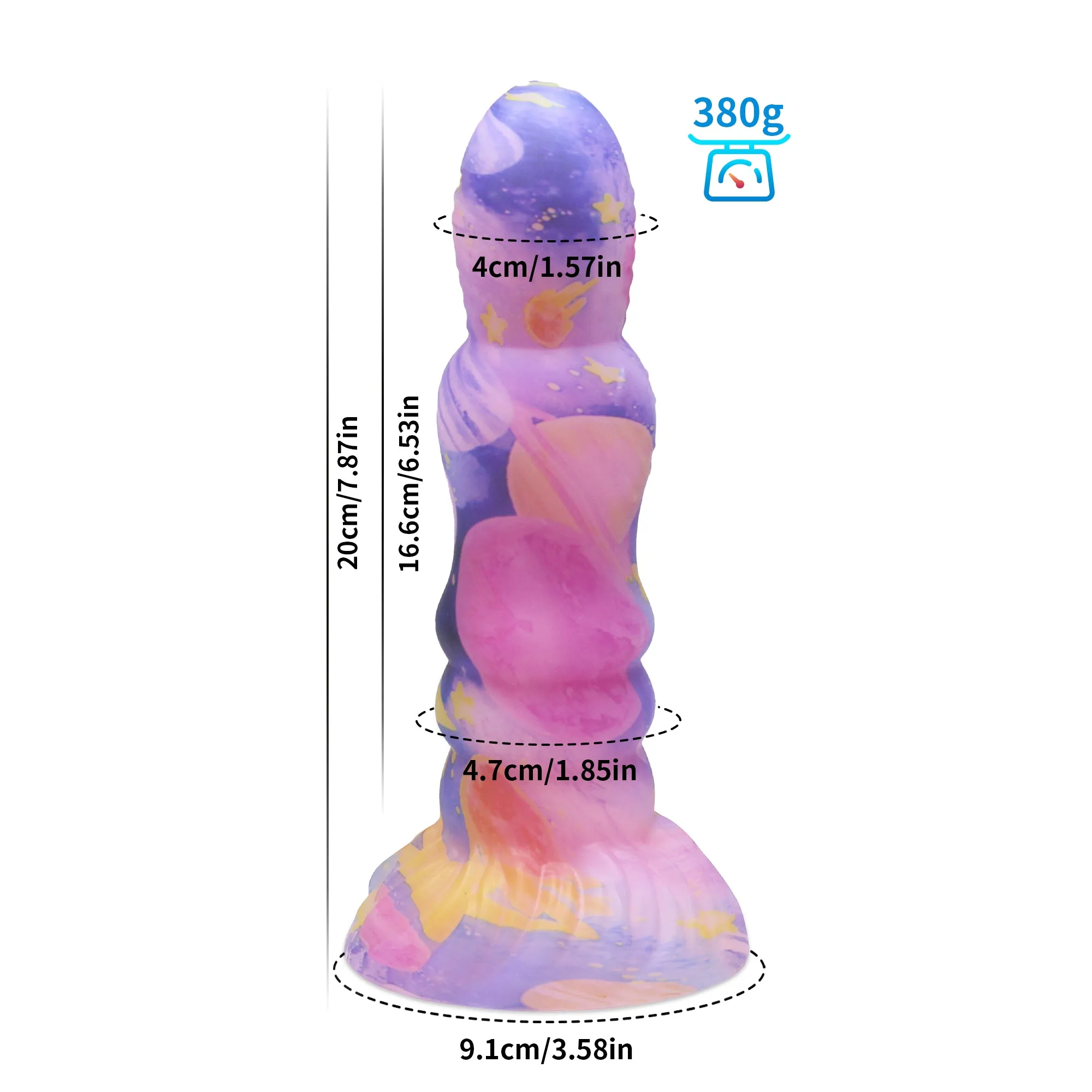 Colorful Pink Dildo Anal Sex Toy for Women - Silicone Realistic Dildos Buttplug Prostate Massager