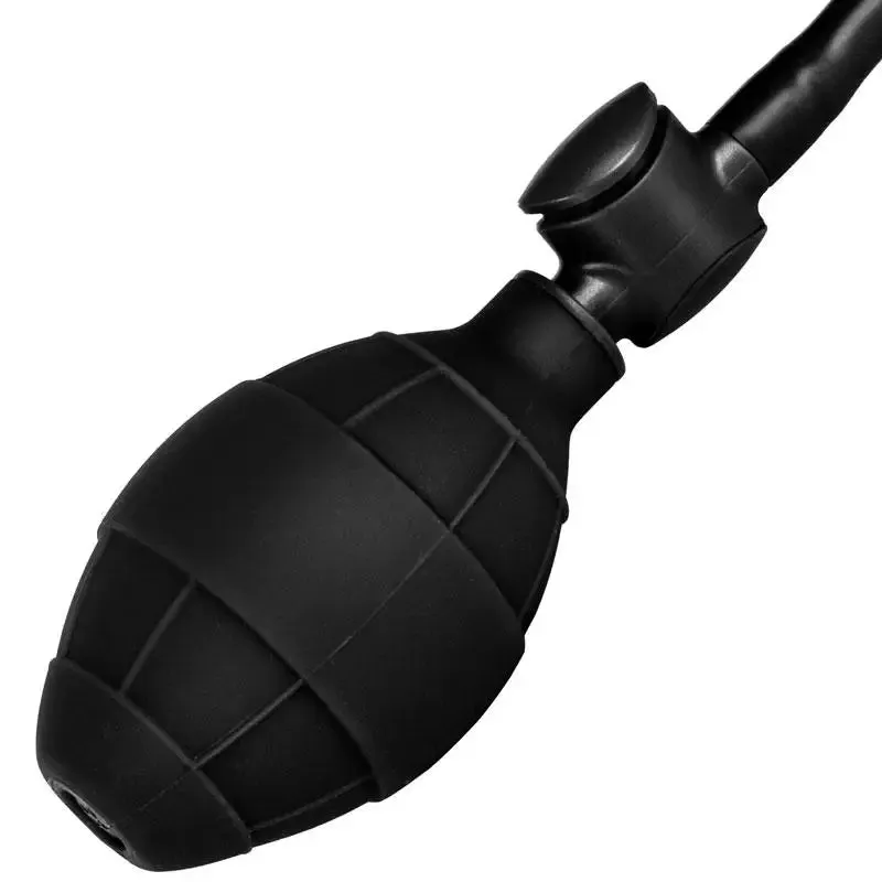 Colt Inflatable Medium Black Silicone Anal Butt Plug