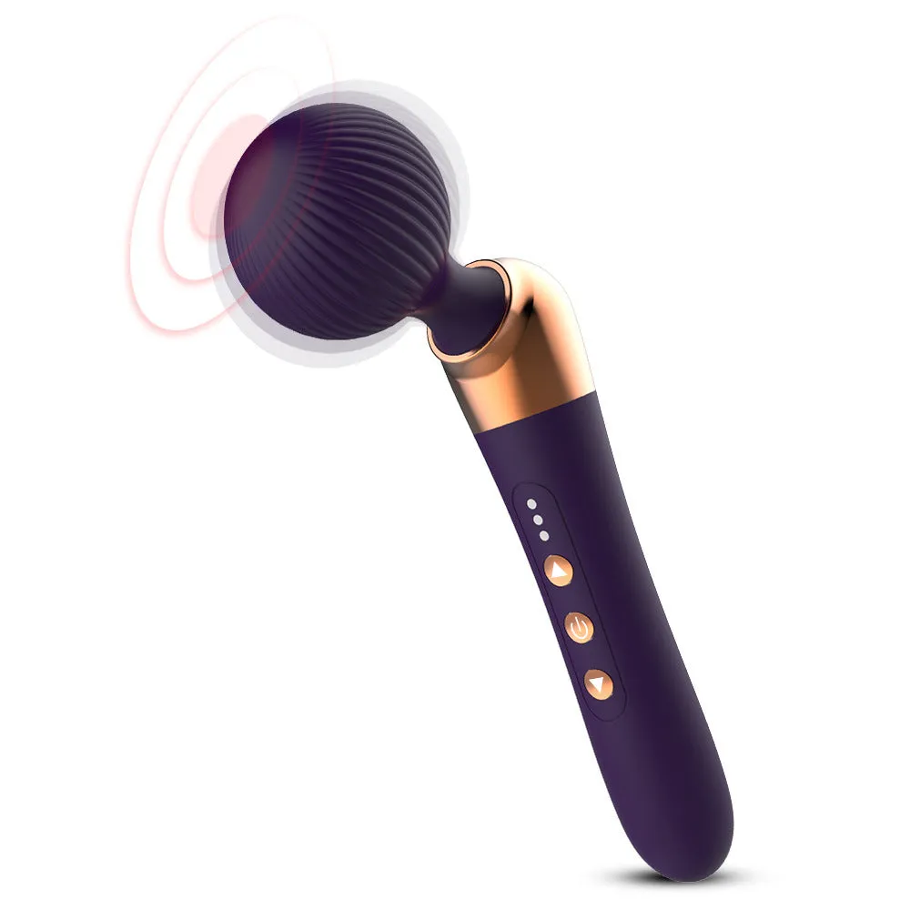 Curved Magic Wand Female Vibrator - Fantasy Nipple Clit Stimulator Sex Toys for Women