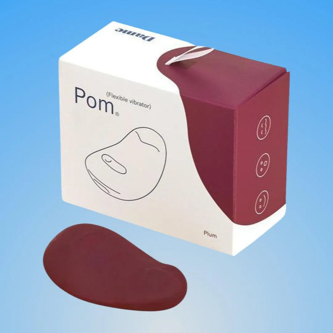 Dame Pom Flexible Palm Sized Vibrator - Plum