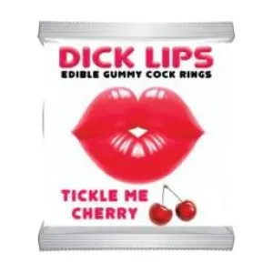 Dick Lips Gummy Candy Cock Rings Cherry by Hott Products