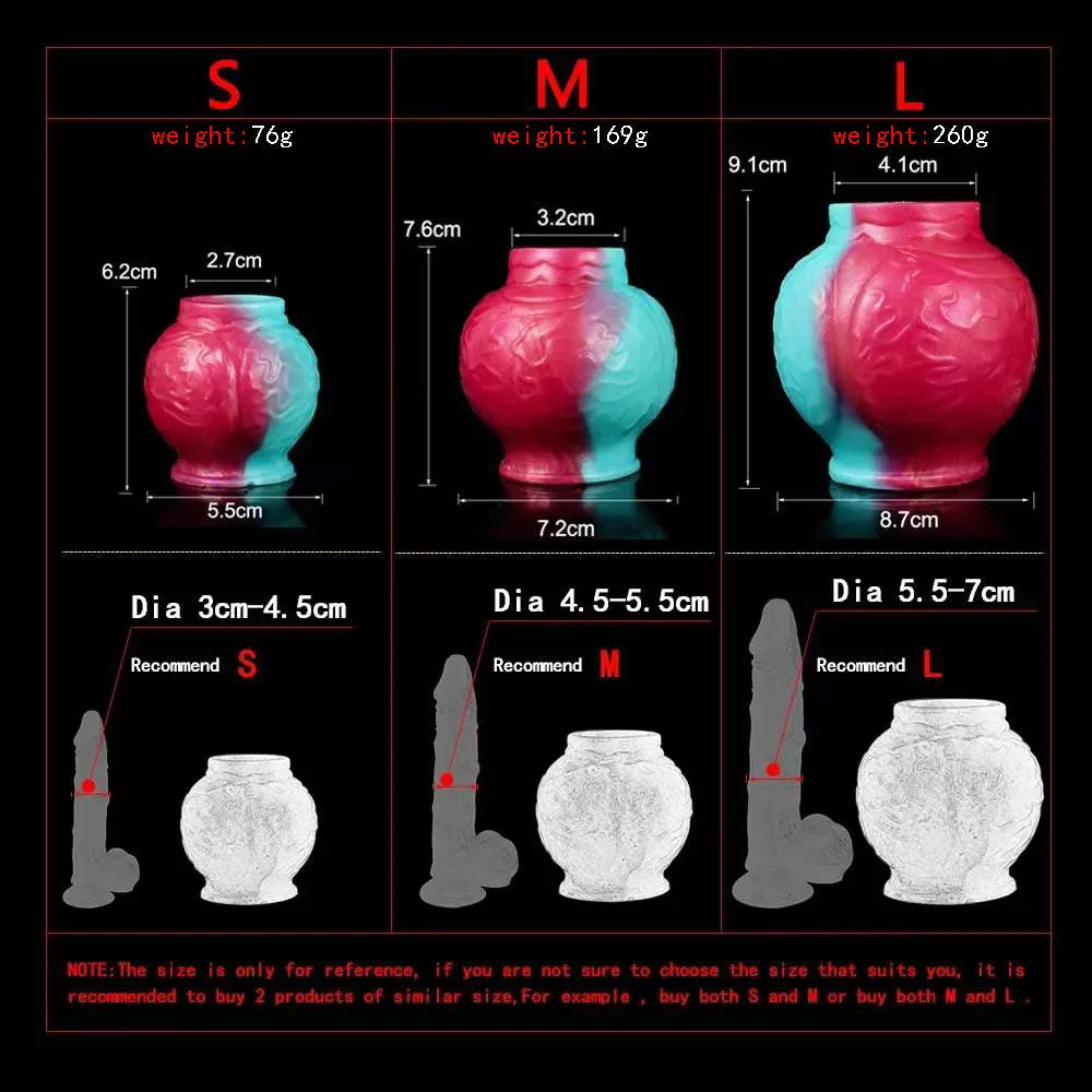 Dog Knot Cock Sleeve Penis Enlarger - Fantasy Monster Penis Charity Sex Toy for Men