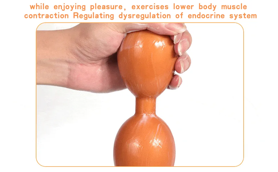 Dragon Egg Huge Dildo Anal Beads - Soft Silicone Anal Expander Wild Sex Pleasure