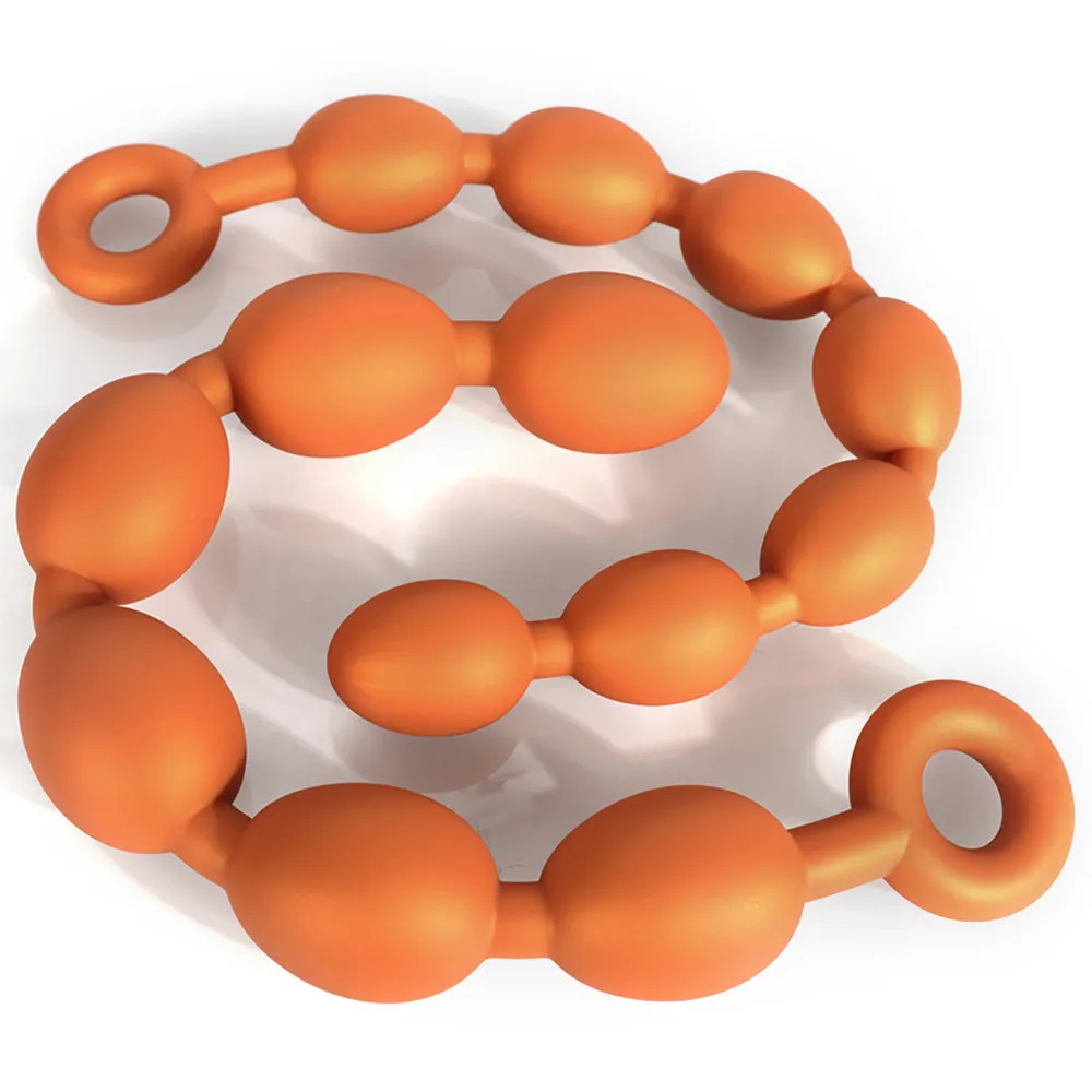 Dragon Egg Huge Dildo Anal Beads - Soft Silicone Anal Expander Wild Sex Pleasure