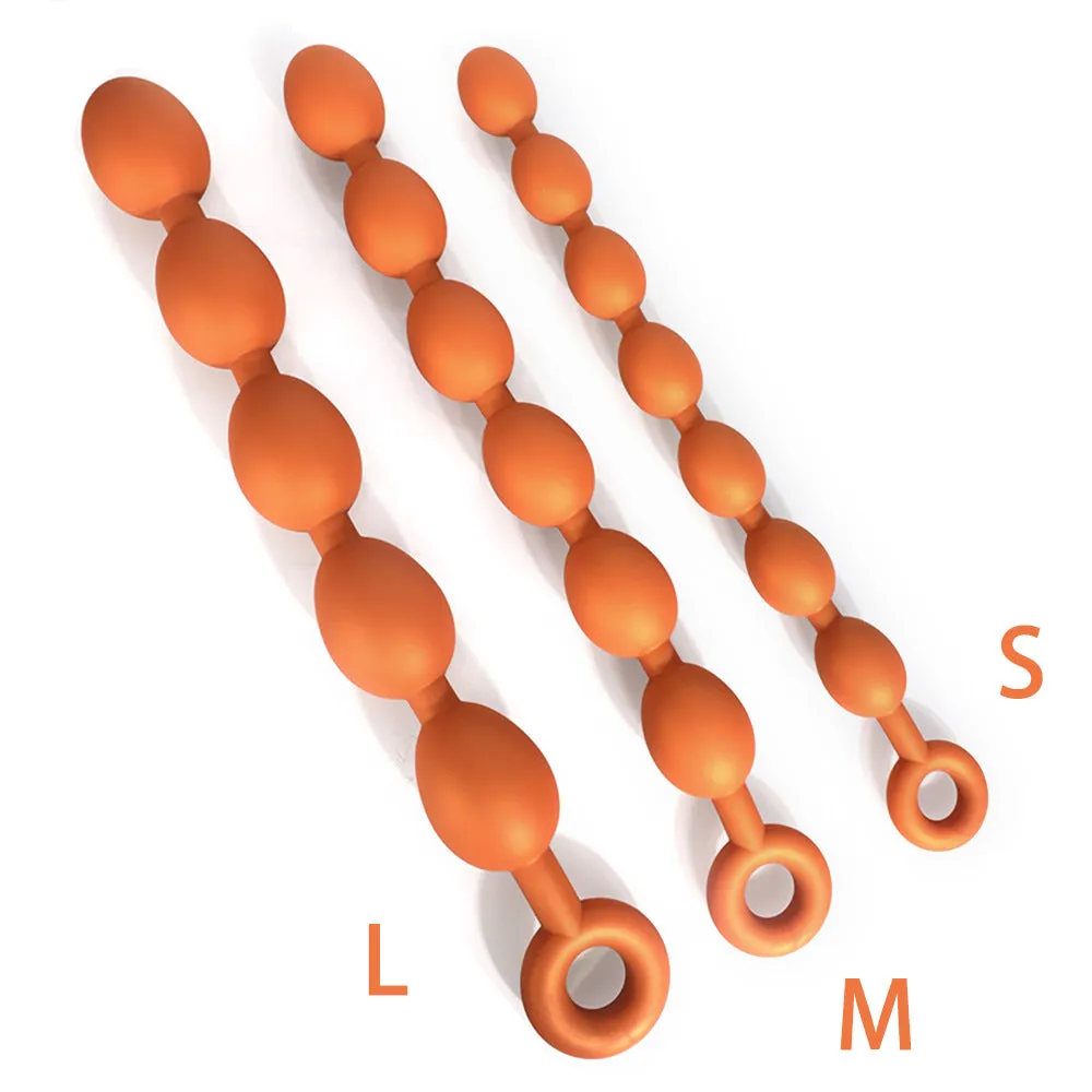 Dragon Egg Huge Dildo Anal Beads - Soft Silicone Anal Expander Wild Sex Pleasure