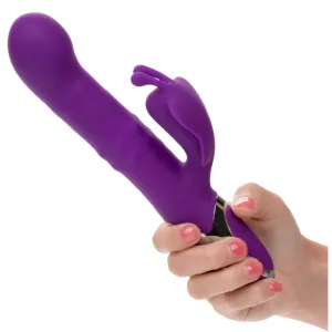 Enchanted Flutter Thrusting and Rotating Rabbit Vibrator - Purple