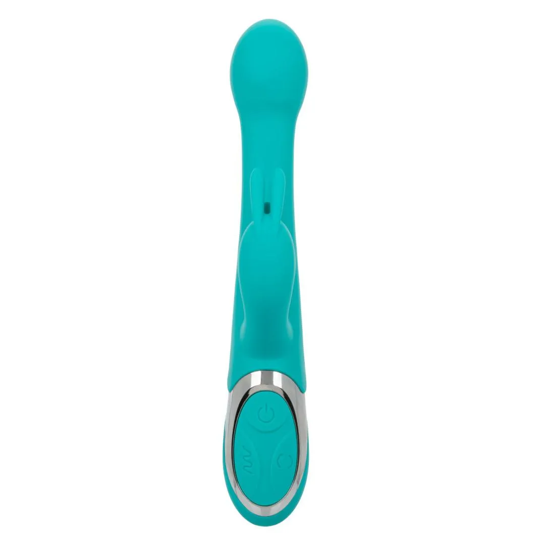 Enchanted Oscillate Rotating Head Thrusting Rabbit Vibrator - Teal