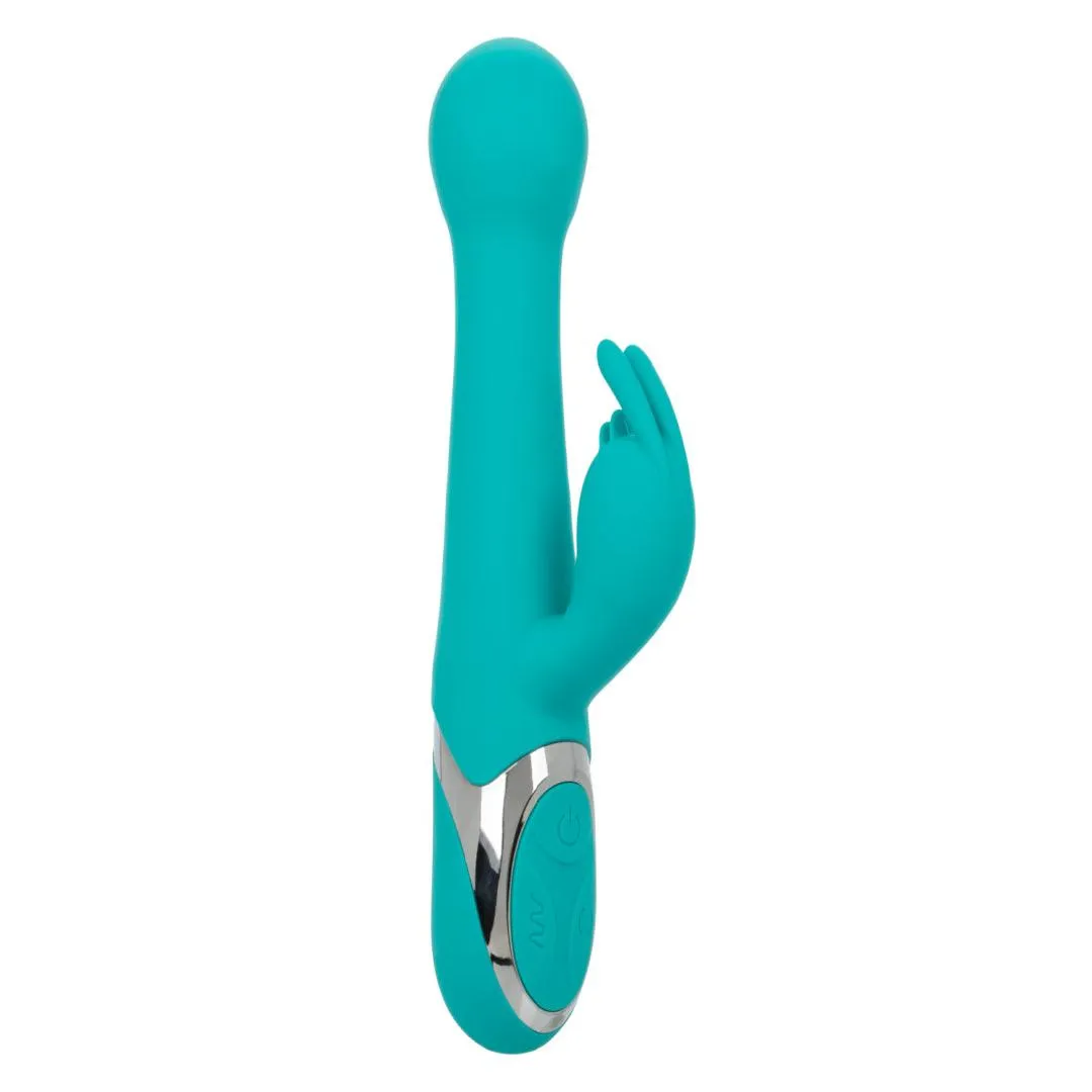 Enchanted Oscillate Rotating Head Thrusting Rabbit Vibrator - Teal