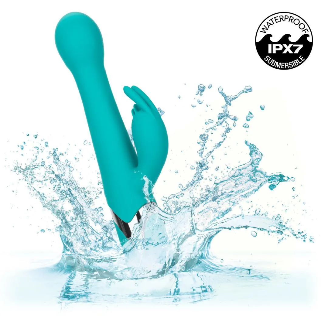 Enchanted Oscillate Rotating Head Thrusting Rabbit Vibrator - Teal
