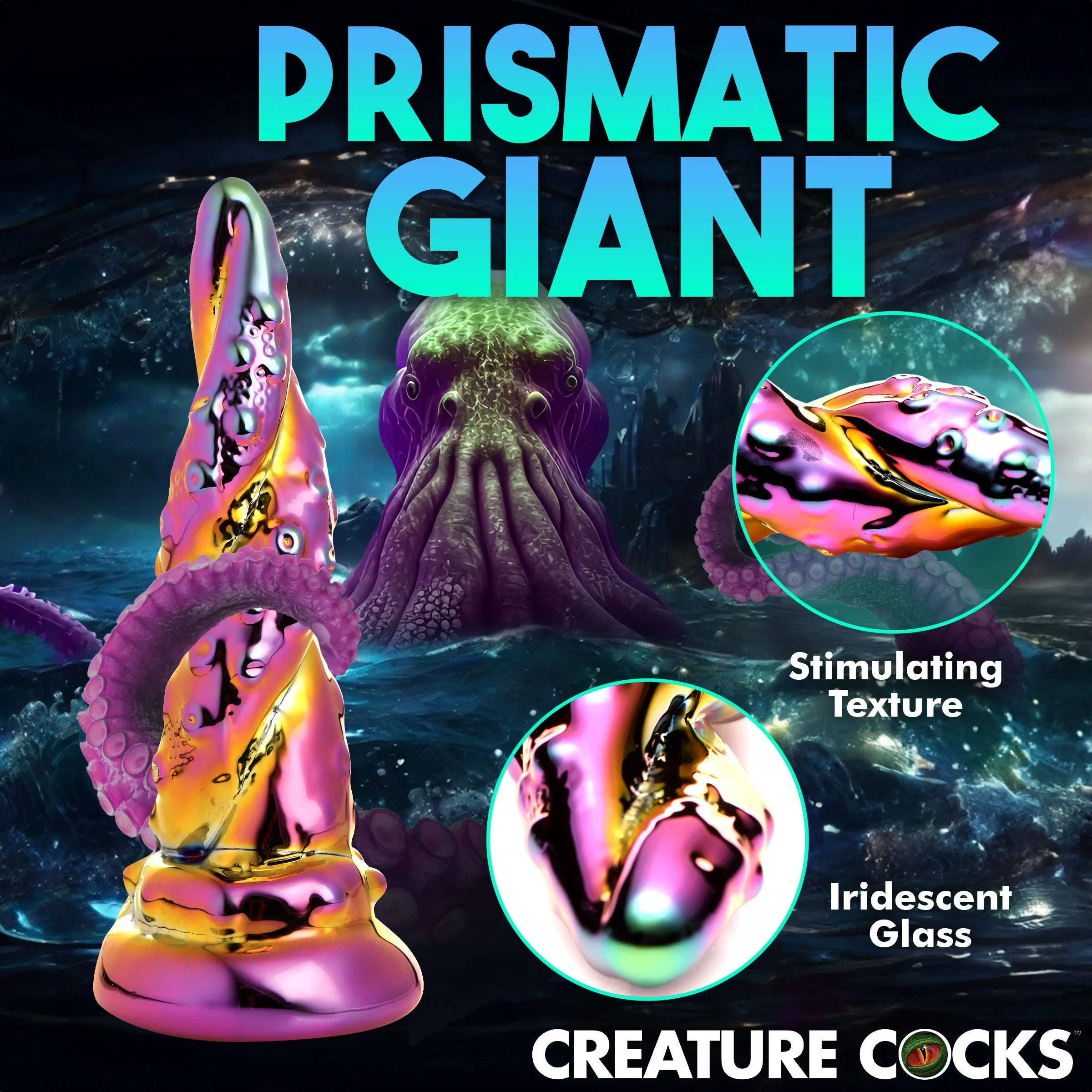 Enchanted Rainbow Glass Dildo