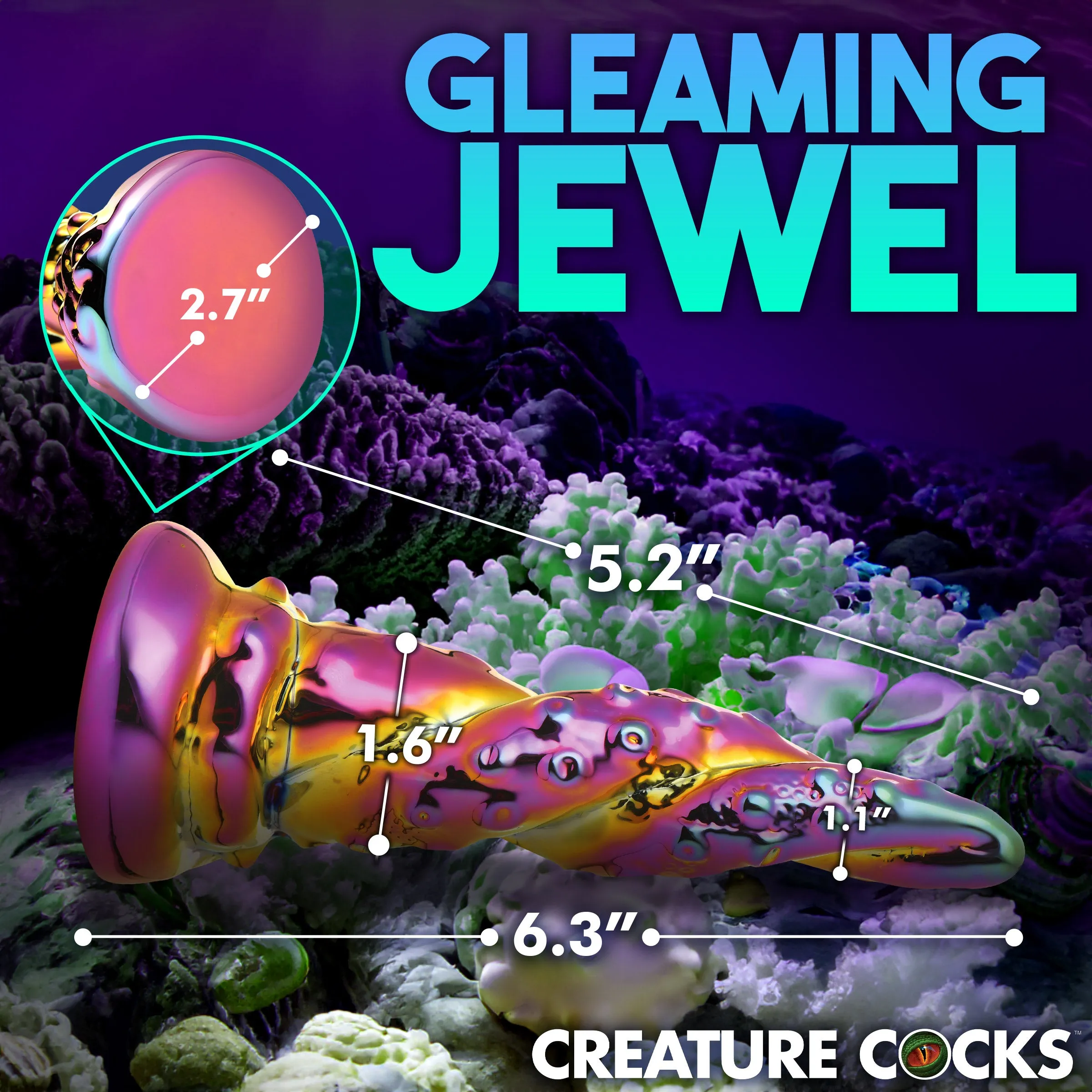 Enchanted Rainbow Glass Dildo