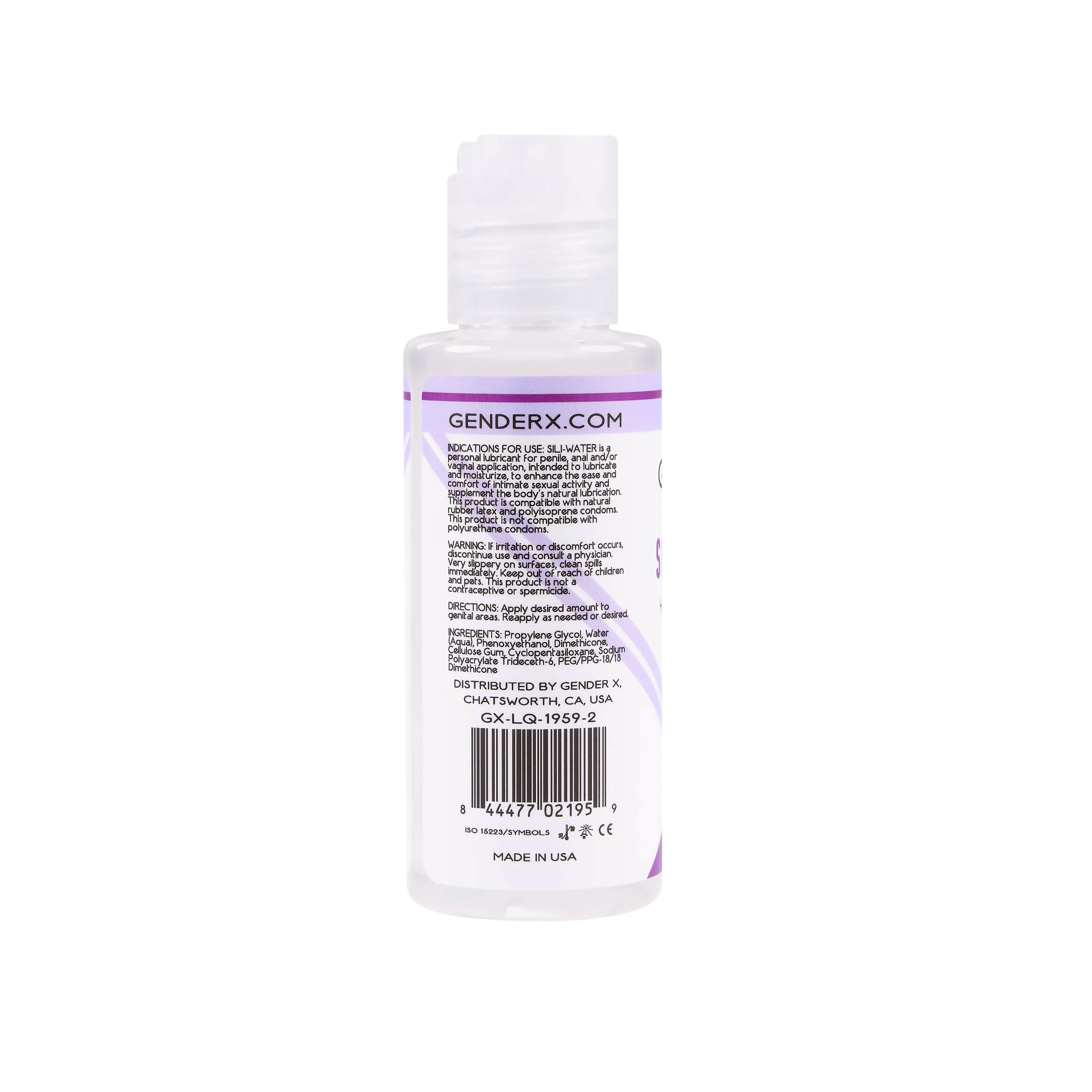 Evolved - Gender X Sili Water Hybrid Personal Lubricant