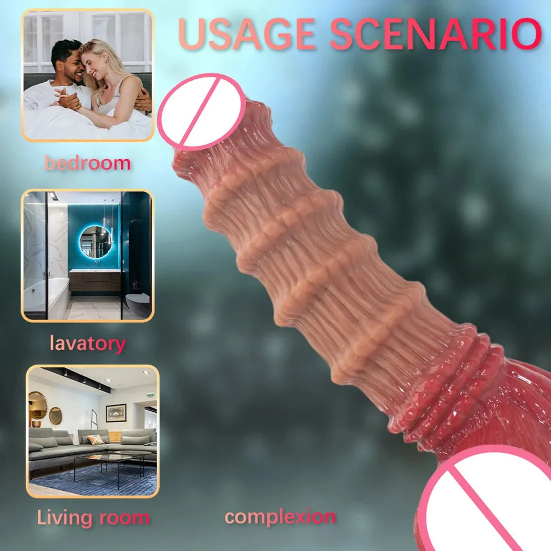 Exotic Anal Dildo Dilator Sex Toys - Big Threads Silicone Dildos Prostate Massage Milking