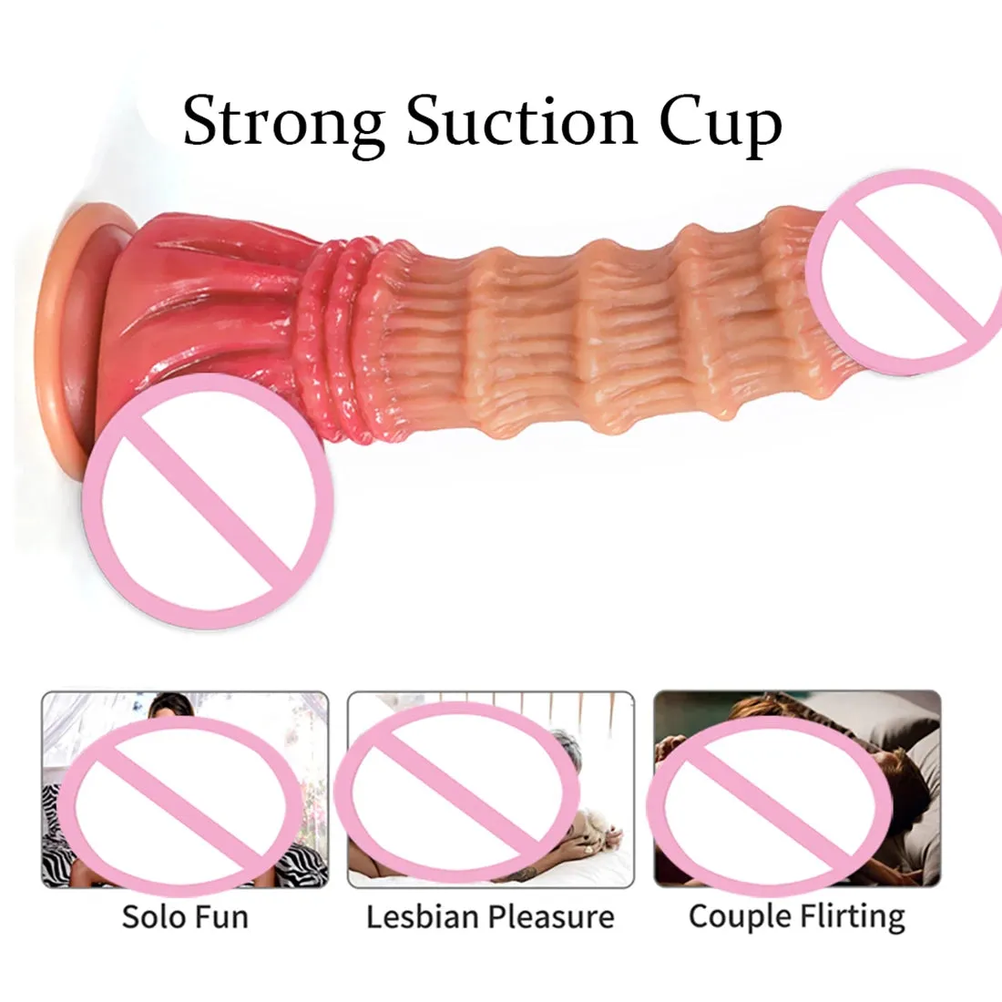 Exotic Anal Dildo Dilator Sex Toys - Big Threads Silicone Dildos Prostate Massage Milking