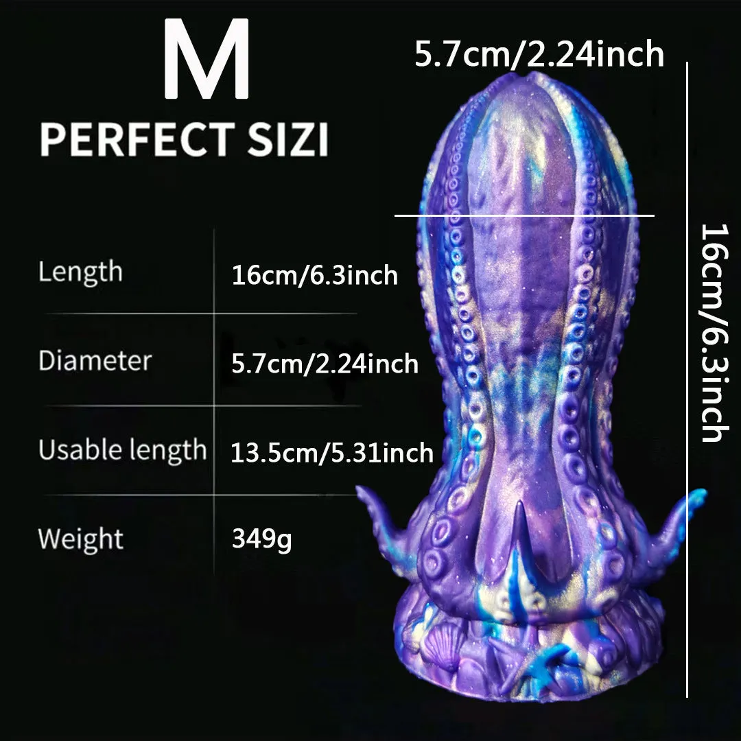 Fantasy Monster Dildo Butt Plug - Exotic Starry Silicone Anal Dildos Vaginal Prostate Massager