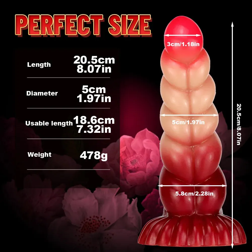 Fantasy Sprial Anal Dildo Butt Plug - Realistic Silicone Vagianl Prostate Female Sex Toys