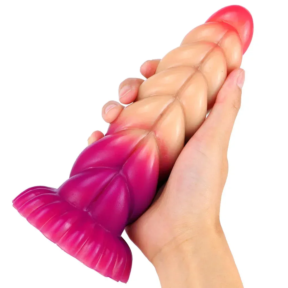 Fantasy Sprial Anal Dildo Butt Plug - Realistic Silicone Vagianl Prostate Female Sex Toys