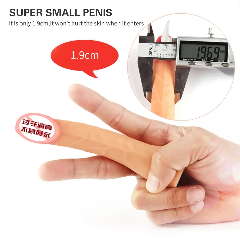 Finger Shape Anal Dildo - Soft Silicone Small Dildo Butt Plug