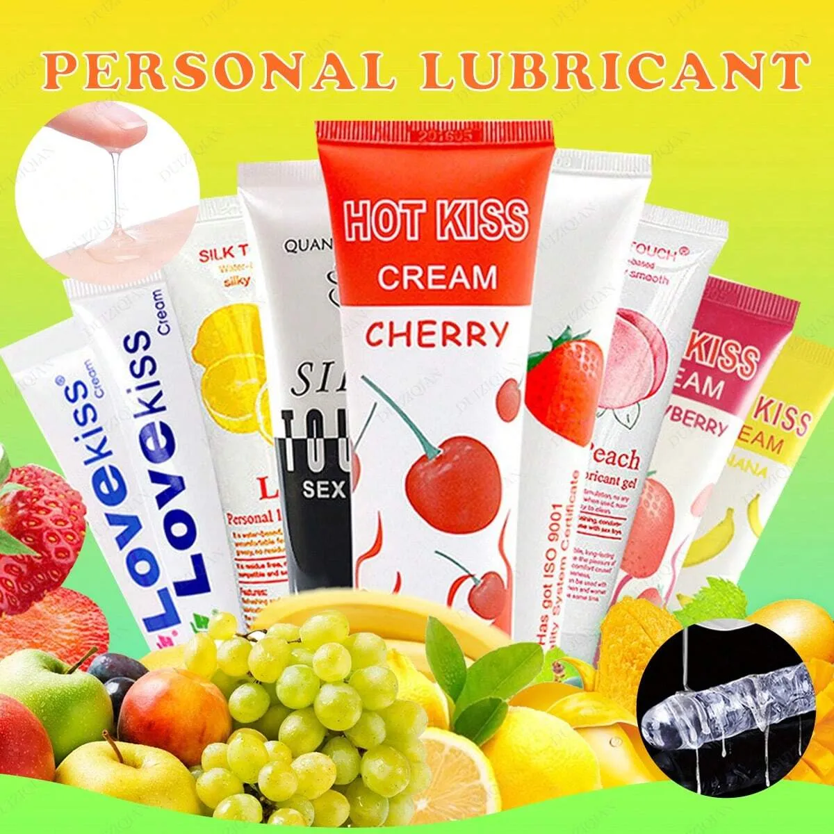 Fruits Lubriant Anal Lube - Foreplay Personal Lubricant for Oral Sex Dildo Pussy Play
