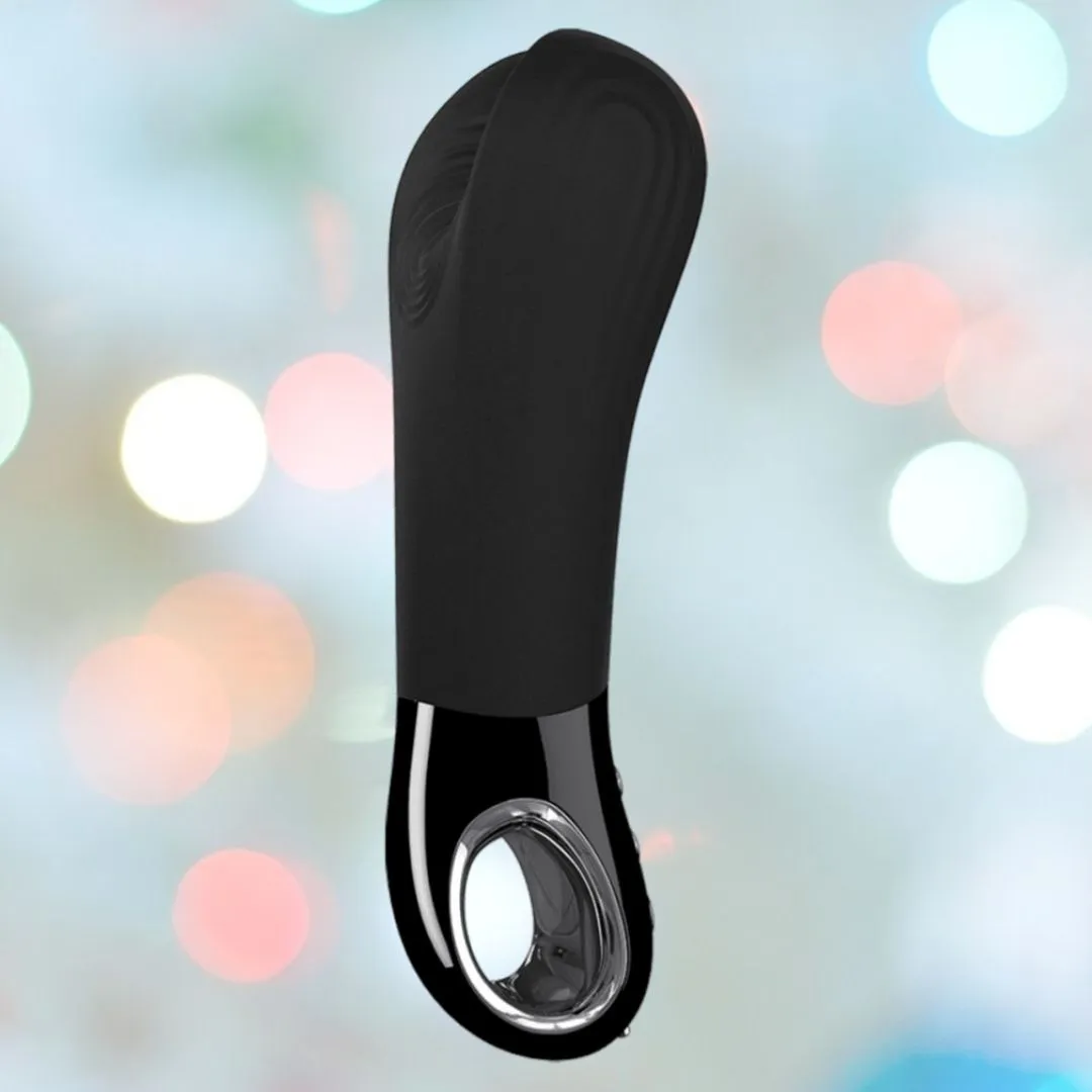 Fun Factory Manta Rechargeable Vibrating Male Stroker for Men - Black