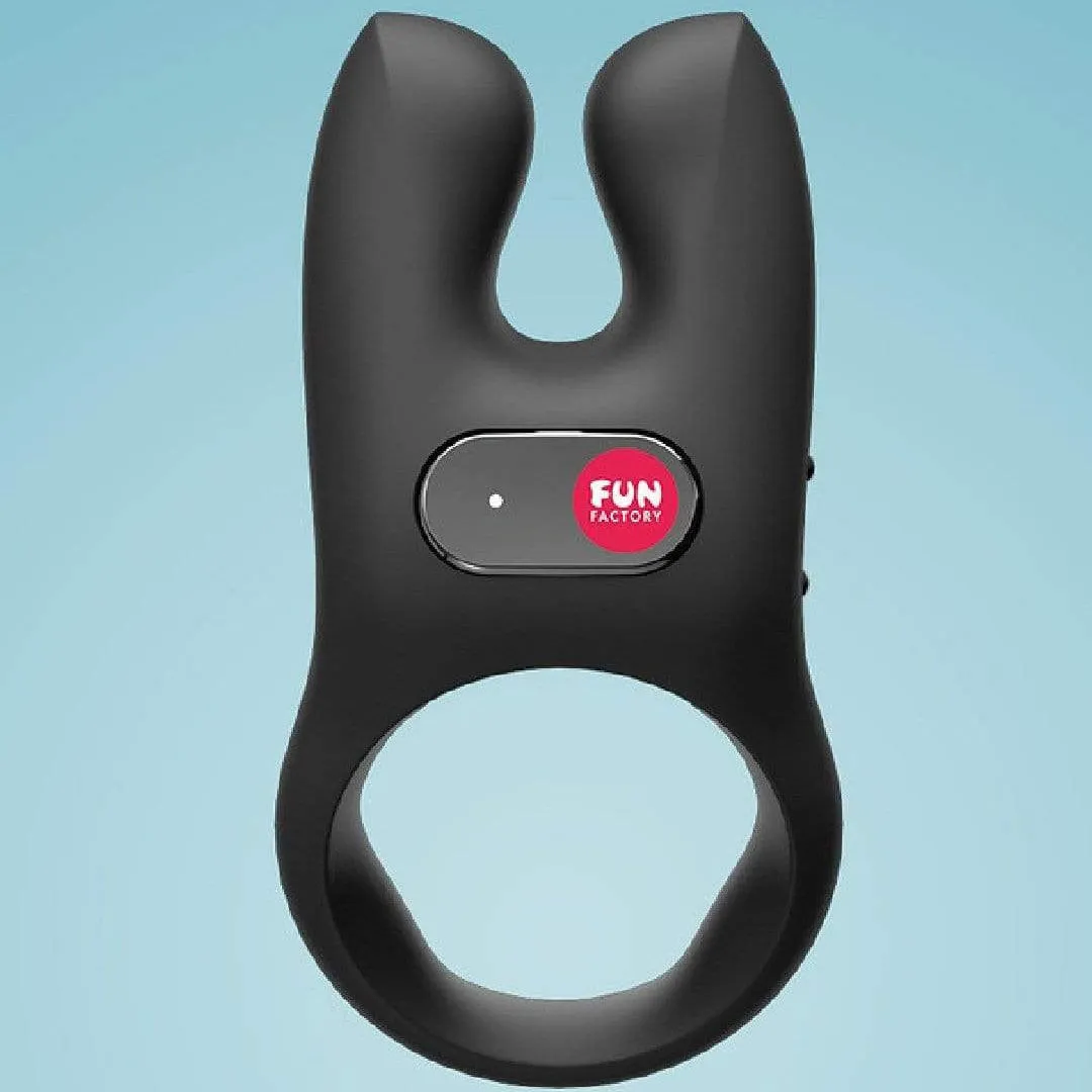 Fun Factory NŌS Vibrating Couples Cock Ring - Black