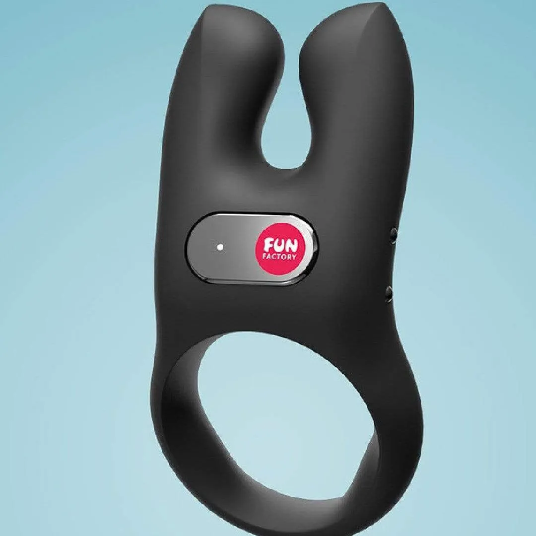 Fun Factory NŌS Vibrating Couples Cock Ring - Black