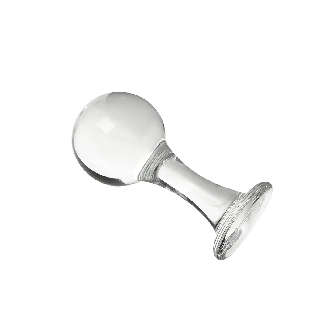 Glass Dildo Butt Plug - 40-60mm Big Ball Pyrex Crystal Anal Plug Sex Toys