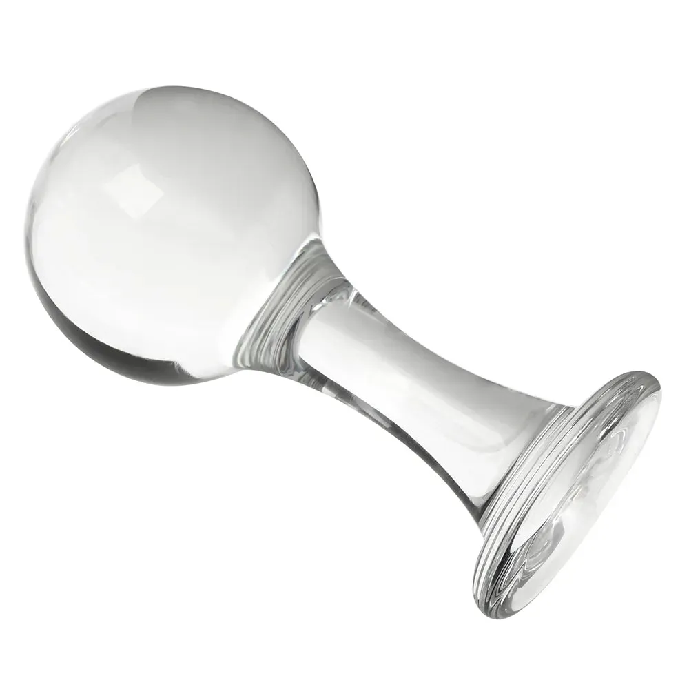 Glass Dildo Butt Plug - 40-60mm Big Ball Pyrex Crystal Anal Plug Sex Toys