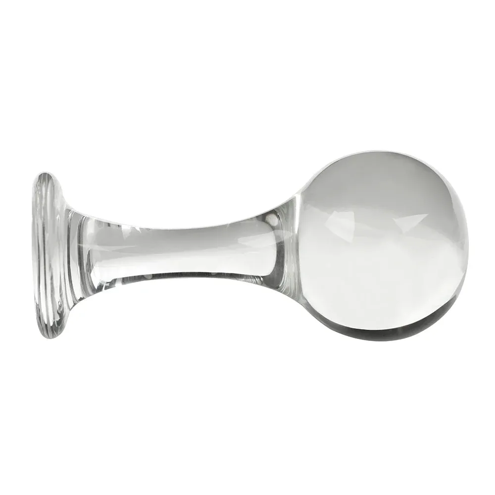 Glass Dildo Butt Plug - 40-60mm Big Ball Pyrex Crystal Anal Plug Sex Toys