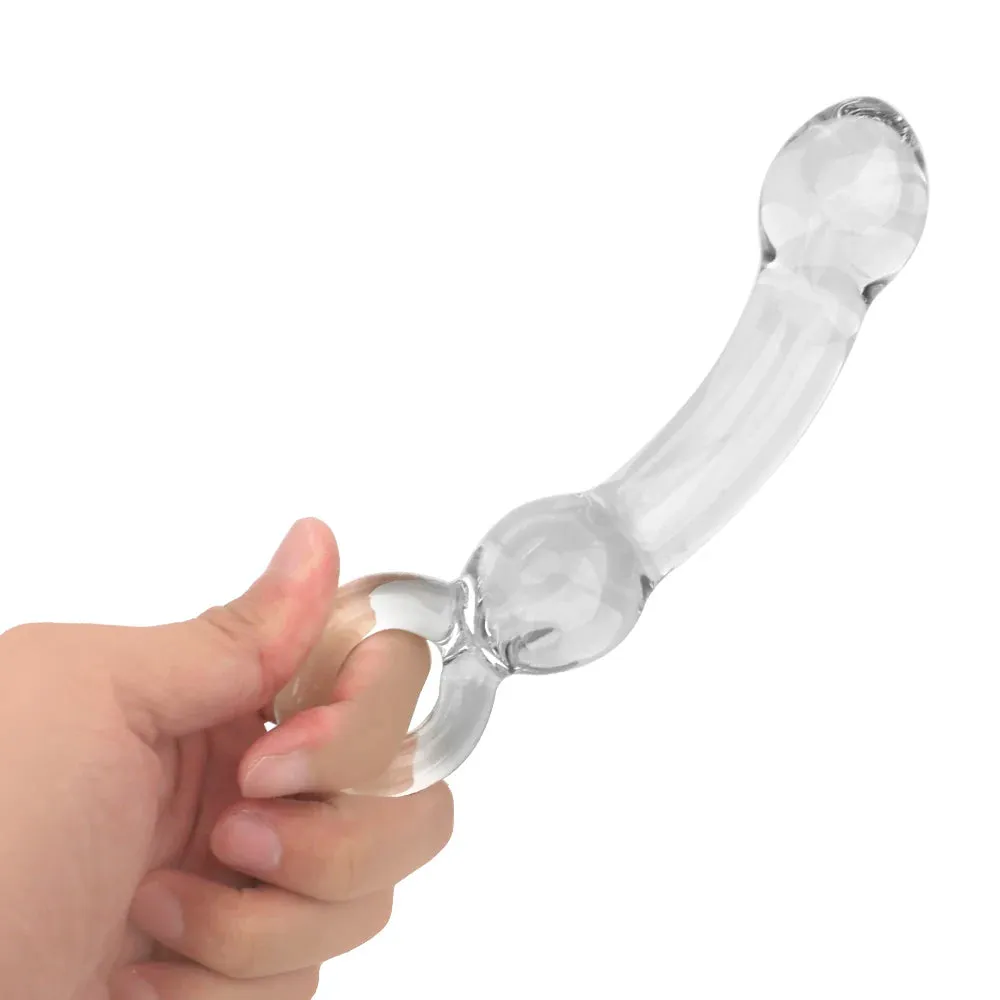 Glass Dildo Butt Plug - Crystal Anal Dildo Prostate Massager Sex Toys