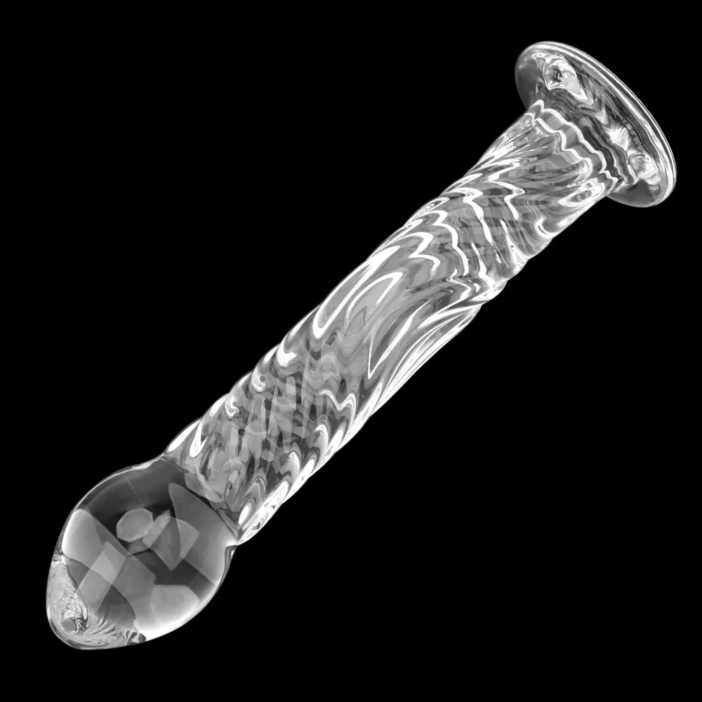Glass Dildo Butt Plug - Crystal Anal Dildo Prostate Massager Sex Toys