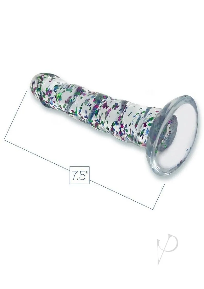 Glittergasm Swirl Dildo Blu/pur/vio